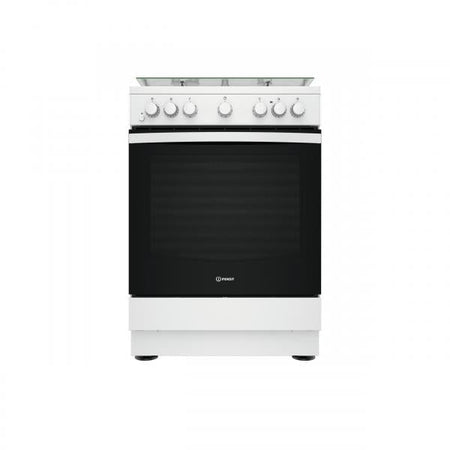 Indesit Cucina A Gas 4 Bruc.forno Elet.75lt 60x60 Bianco Is67g4phw/e/1