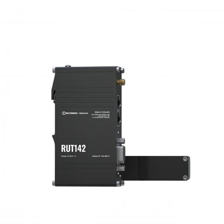 RUT142 [EU] Ethernet router, - WiFi, x1 RS232, x2 ethernet - ports, integrated DIN rail bracket - Warranty: 24M