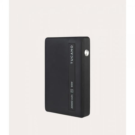 POWER BANK TUCANO PER NOTEBOOK 20000MAH 65W, NERO, 3 porte di uscita, DISPLAY LED - MA-PBLA2065-BK