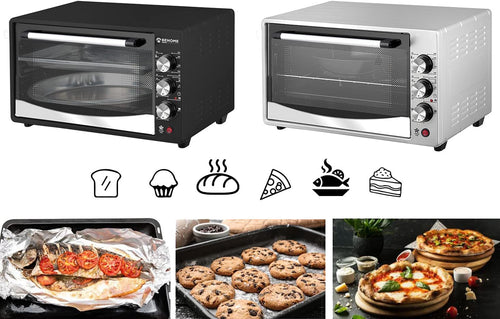 Forno Fornetto elettrico ventilato 30 Litri Smaltato 320 gradi Doppio Vetro Luce