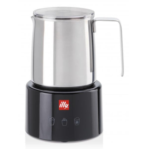 illy Cappuccinatore Montalatte Elettrico Nero Inox