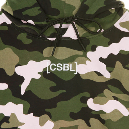 CAYLER &amp; SONS Felpa Cappuccio Uomo Brackets Box Hoody Woodrose Camo/white da uomo