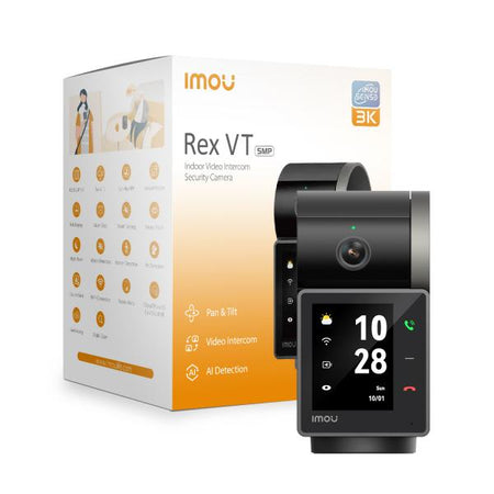 IMOU REX VT PRO TELECAMERA INTERNA 5MP CON SCHERMO 2.4", PULSANTE VIDEOCALL, AI IMOU SENSE, SIRENA