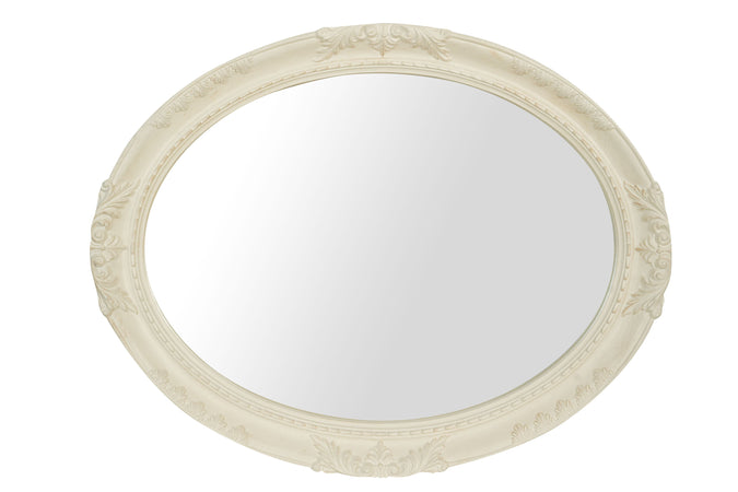 Biscottini SPECCHIERA DA PARETE IN LEGNO FINITURA BIANCA ANTICATA MADE IN ITALY