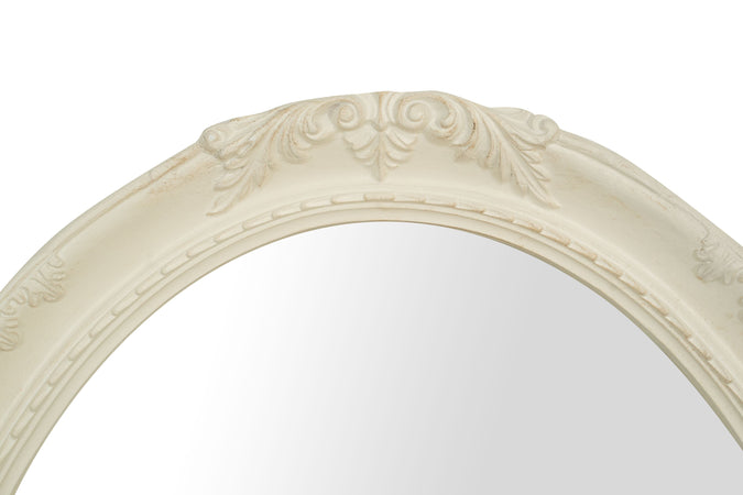 Biscottini SPECCHIERA DA PARETE IN LEGNO FINITURA BIANCA ANTICATA MADE IN ITALY