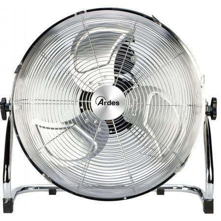 ARDES BOX CHROME 40 (AR5C40B ) - VENTILATORE DA PAVIMENTO IN METALLO 3 PALE DA 40CM 45 WATT 3 VELOCITA''