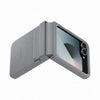 Samsung Galaxy Z Flip6 Kindsuit Case Grigia (SAM Z Flip6 Faux Leather Case Grey)