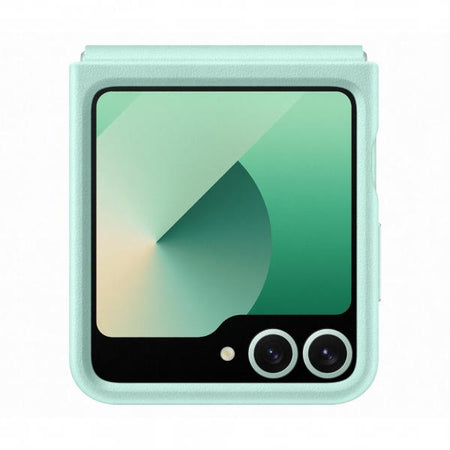 Samsung Galaxy Z Flip6 Kindsuit Case Verde (SAM Z Flip6 Faux Leather Case Mint)