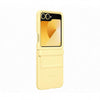 Samsung Galaxy Z Flip6 Kindsuit Case Gialla (SAM Z Flip6 Faux Leather Case Yellow)