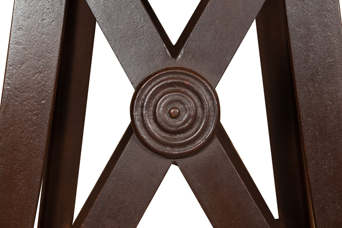 Biscottini Biscottini Base Tavolo Consolle Ferro Battuto Forgiato Mano Robusta 102x56x74