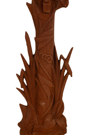 Biscottini Biscottini Croce Ghisa Antica Finitura Ruggine Naturale Replica Artigianale