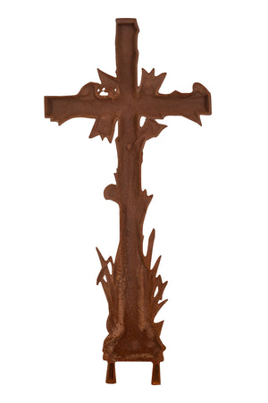 Biscottini Biscottini Croce Ghisa Antica Finitura Ruggine Naturale Replica Artigianale