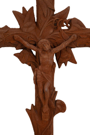 Biscottini Biscottini Croce Ghisa Antica Finitura Ruggine Naturale Replica Artigianale