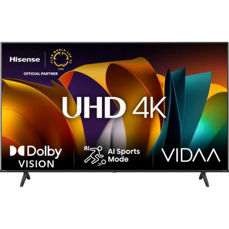 Televisore Hisense 43A69N - Display 43 pollici Led UHD 4K - 3840x2160 ULTRA-HD - Vidaa - HDR10+ - DVB-T2/C/S2 - Slot CI+, 3x HDMI - Wifi, Bluetooth - Vesa - Nero