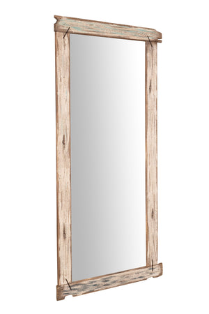 Biscottini Specchio da parete in legno massello Specchiera vecchio riciclato Offerta