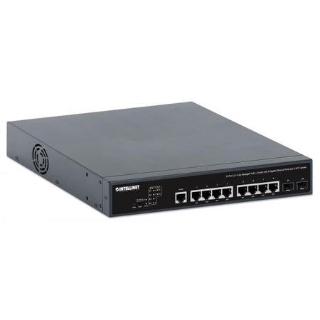 Switch PoE++ 10 porte L2 Fully Managed con 8 porte Ethernet Gigabit e 2 SFP Uplink