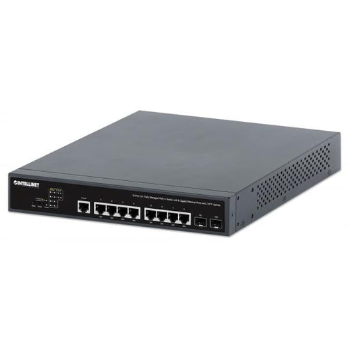 Switch PoE++ 10 porte L2 Fully Managed con 8 porte Ethernet Gigabit e 2 SFP Uplink