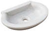 Biscottini Lavandino in marmo bianco L46xPR31xH13 cm