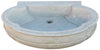Biscottini Vasca in marmo bianco L80xPR57xH16 cm