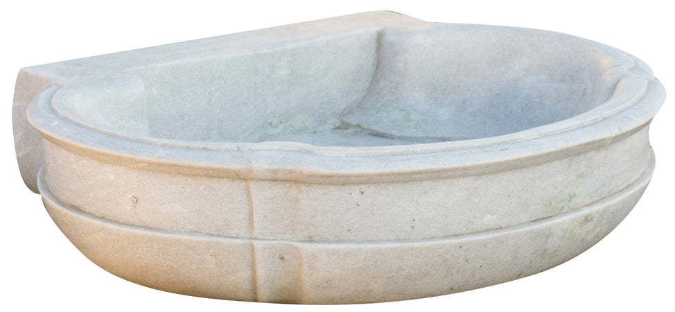 Biscottini Vasca in marmo bianco L80xPR57xH16 cm