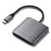 Satechi ST-H4CPDM hub di interfaccia USB tipo-C 10000 Mbit/s Grigio (Interface Hub Usb Type-C - 10000 Mbit/S Grey - Warranty: 12M)