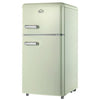 Dcg Frigo Doppia Porta Linea Retro' 100lt E Crema Mf100ccdp