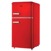 Dcg Frigo Doppia Porta Linea Retro' 100lt E Rosso Mf100rcdp