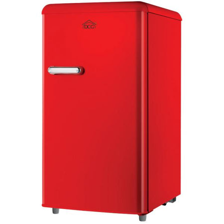 Dcg Frigo Monoporta Linea Retro' 100lt E Rosso Mf100r