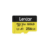 Lexar Professional GOLD 256 GB MicroSDXC UHS-II (Lexar GOLD MicroSD Card 256GB)