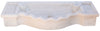 Biscottini Lavandino in marmo bianco L114xPR45xH18 cm Vasca realizzata completamente