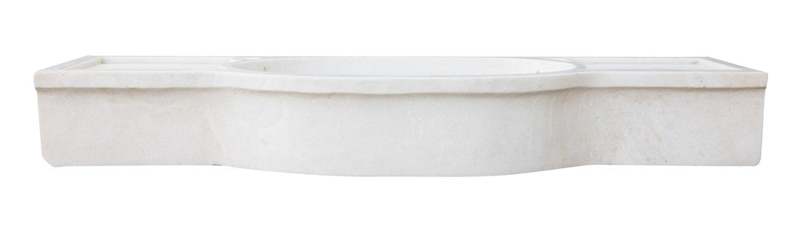 Biscottini LAVABO IN MARMO BIANCO L133XPR18XH43 CM