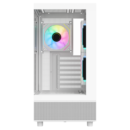 Case SHOWBUI 42W - Gaming Tower- ATX- 3x12cm ARGB fan- 2xUSB3- Type-C- Side & Front Panel Temp Glass- White Edition