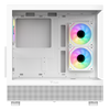 Case Itek SHOWBUI 42W - Gaming Tower, ATX, 3x12cm ARGB fan, 2xUSB3, Type-C, Side & Front Panel Temp Glass - Bianco White Edition