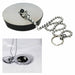 Tappo Con Catenella 5,5 Cm Per Lavello Lavandino Lavabo Bagno Cucina 10392