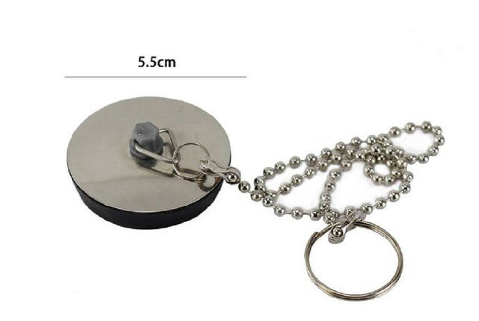 Tappo Con Catenella 5,5 Cm Per Lavello Lavandino Lavabo Bagno Cucina 10392