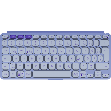 Logitech 920-012966 tastiera Universale Bluetooth QWERTZ Tedesco Lillà