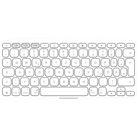 Logitech Keys-To-Go 2 tastiera Universale Bluetooth QWERTZ Tedesco Bianco