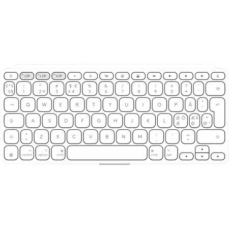 Logitech 920-013015 tastiera Universale Bluetooth QWERTY Nordic Bianco (KEYS-TO-GO 2)