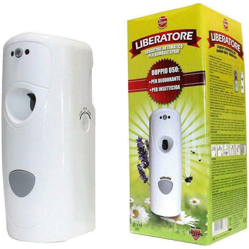Erogatore automatico per bombolette spray Liberatore a batteria