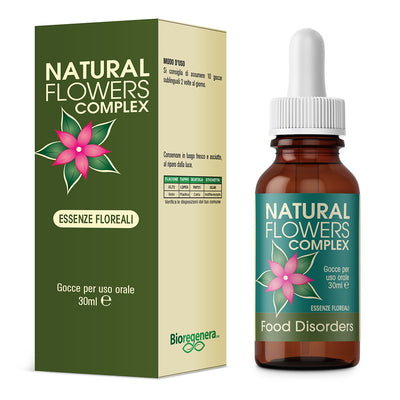 NATURAL FLOWERS FOOD DISORDERS essenze floreali Gocce 30 ml