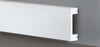 120ml-bancale-di-Battiscopa-SQUADRATO-BIANCO-Passacavo-50x20x2000mm-in-POLIMERI