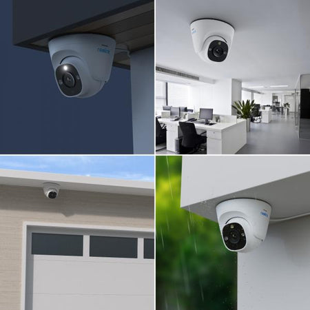 Telecamera IP Dome di Sicurezza PoE 4K 12MB IP67, Serie P344