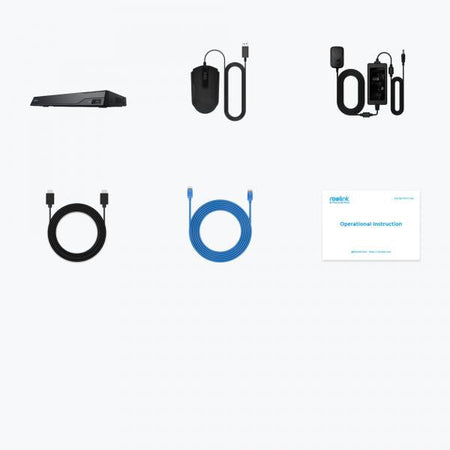 Videoregistratore NVR 4K PoE 16CH 4TB HDD con HDMI e VGA, NVS16