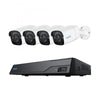 Kit Videosorveglianza NVR PoE 8CH 2TB HDD e 4 Telecamere di Sicurezza PoE, PS2KB02-8