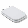 Copriwater Copri Water Sedile Wc Bagno Rettangolare Cerniere Acciaio Bianc 52735