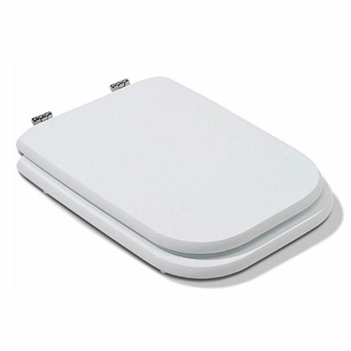 Copriwater Copri Water Sedile Wc Bagno Rettangolare Cerniere Acciaio Bianc 52735
