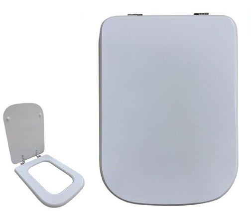Copriwater Copri Water Sedile Wc Bagno Rettangolare Cerniere Acciaio Bianc 52735