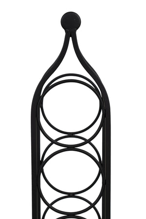 Biscottini Porta bottiglie in ferro battuto finitura nera anticata Cantinetta Offerta