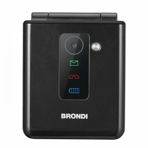 BRONDI FLIPPER (NERO) - TELEFONO CELLULARE - TORCIA - FOTOCAMERA