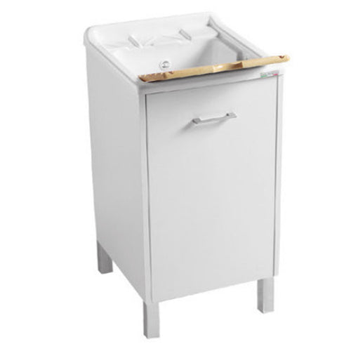 Lavatoio Colavene Domestica Con Piedini 45x50 Bianco Con Apertura a Sinistra